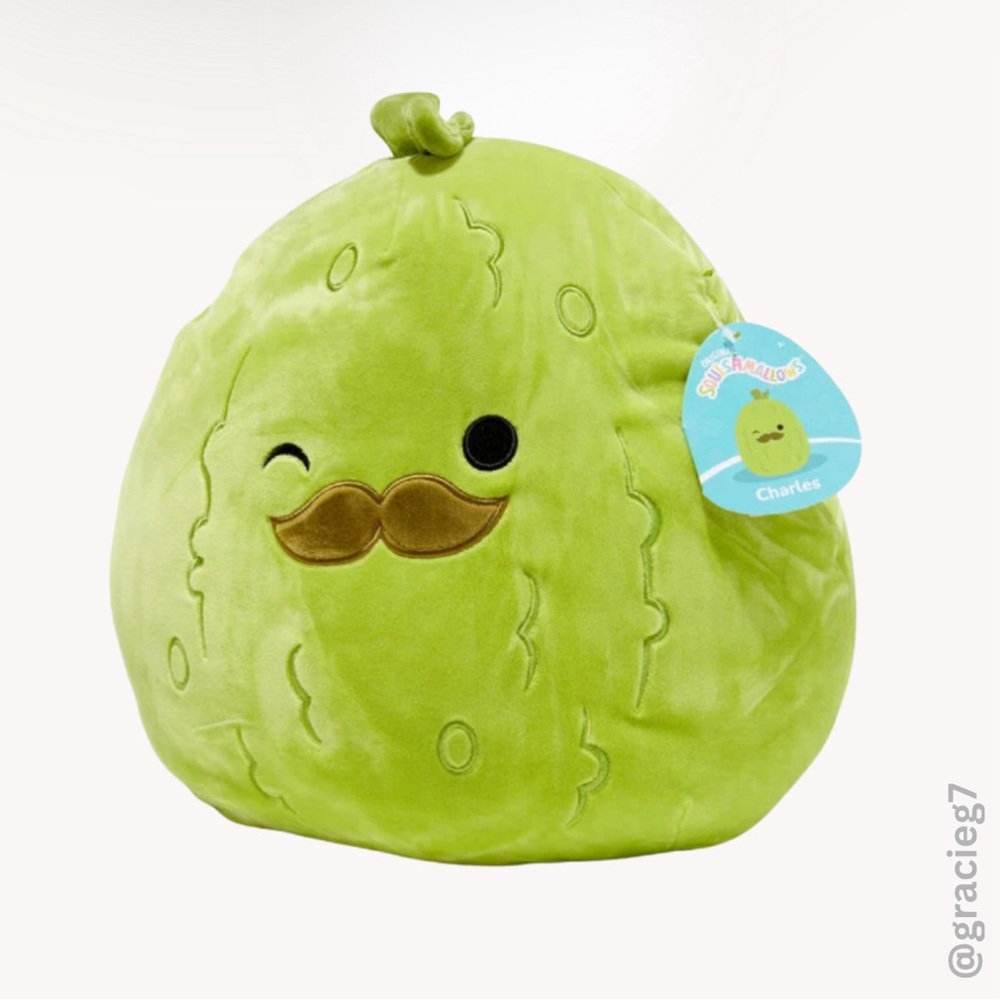 Squishmallows™ 12" Charles Pickle Plush | NWT | Smoke-Free Home | Offers welcome